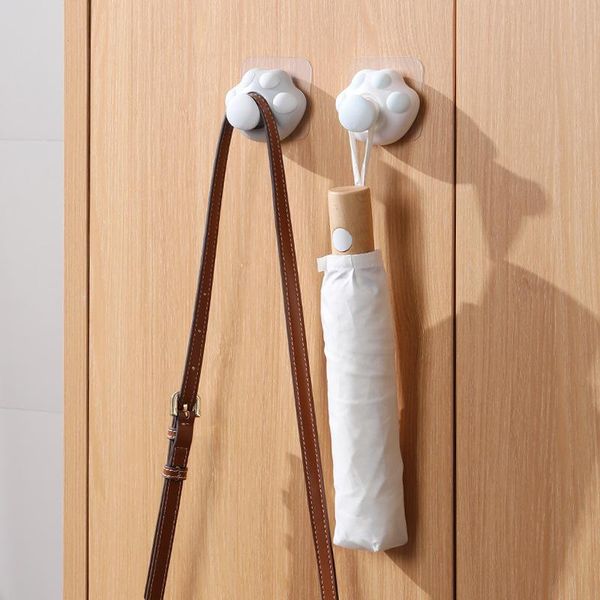 

hooks & rails waterproof oilproof cute cat paws wall decorative bathroom accessories coat rack key holder housekeeper on the
