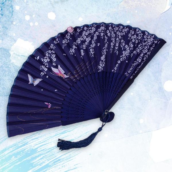 

other home decor vintage chinese style dance wedding party lace silk folding hand held flower fan performance handheld props drop
