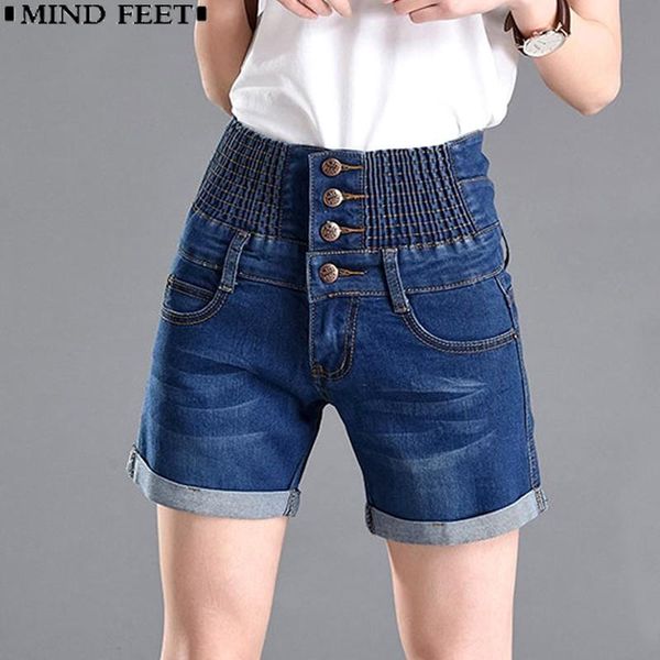 

women's shorts jeans women high waist directly stretch blue denim female spring summer lady, White;black