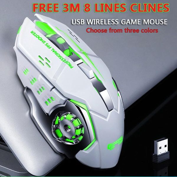 

mice satxtrem gaming mouse usb wireless bluetooth charging led pc lapmechanical office general computer