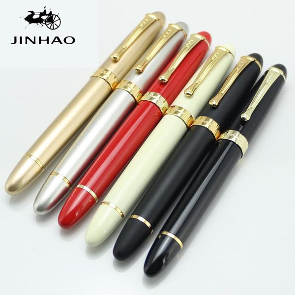 

jinhao x450 sky blue/black/gold/red /pink/purple 22 colour metal rollerball pen luxury school&office supplies arrival ballpoint pens, Blue;orange