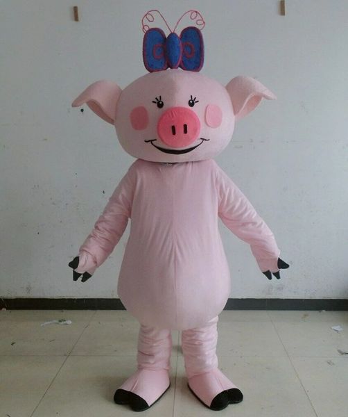 Хэллоуин милый свинья талисман костюм высокого качества настроить мультфильм животных аниме тема персонажа для взрослых размер рождественские карнавальные платья