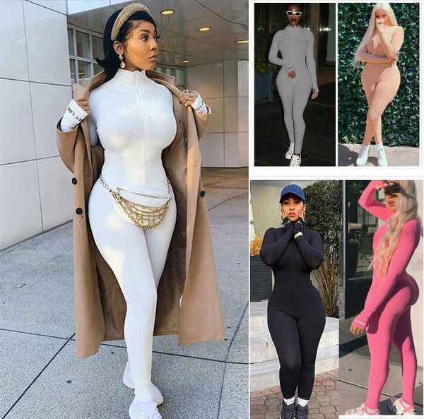 

designer women jumpsuit rompers pajama onesies tracksuit long sleeve bodysuit plus size dhl styles clothing 8732, Gray