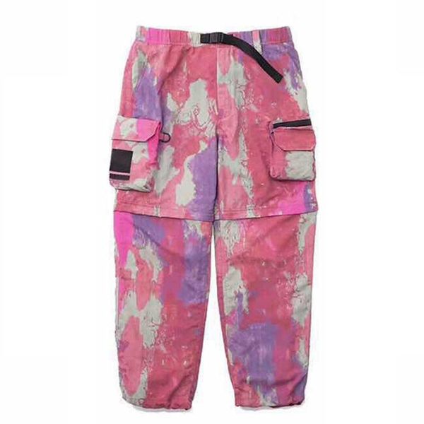 

men's pants casual spring cargo men detachable shorts camouflage women's couple clothing co-, Black