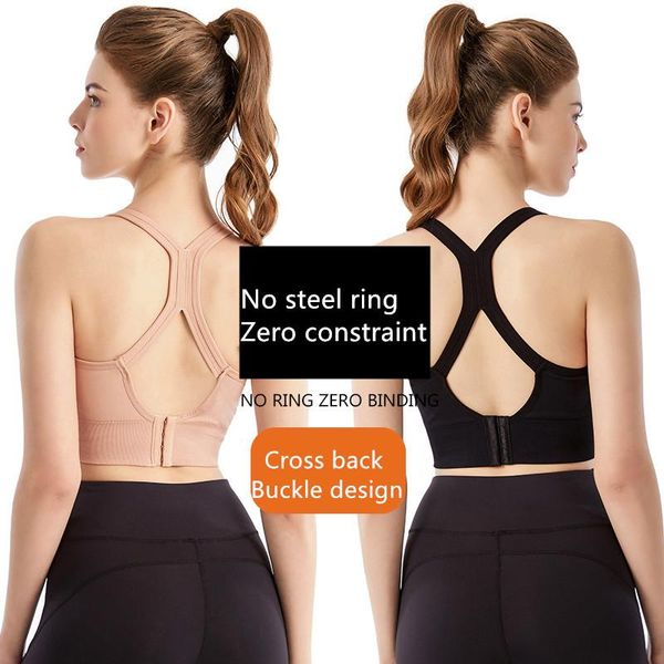 

bras women push up adjustable sports vest underwear shockproof breathable fitness athletic run oversize softy seamless, Red;black