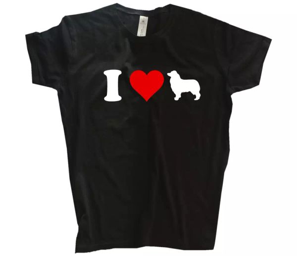 

i heart love australian shepherd shepherd aussie dog dogs sports t-shirt s-3xl, White;black