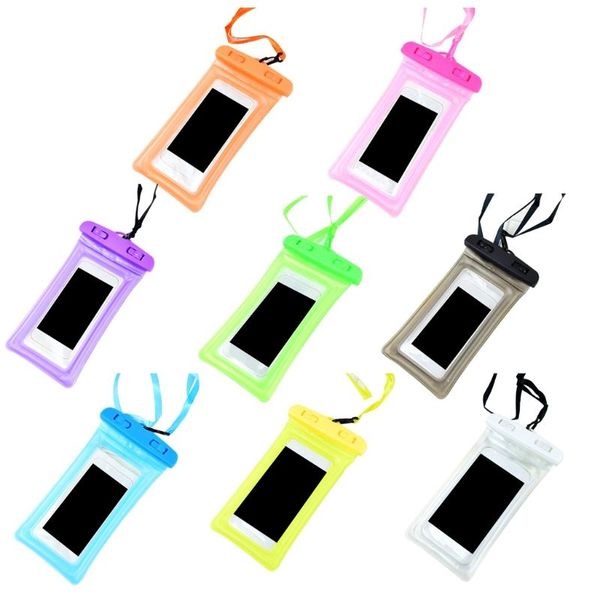 

pool & accessories waterproof phone pouch mobile cover universal cellphone case/waterproof pack with lanyard screen touchable dry bag