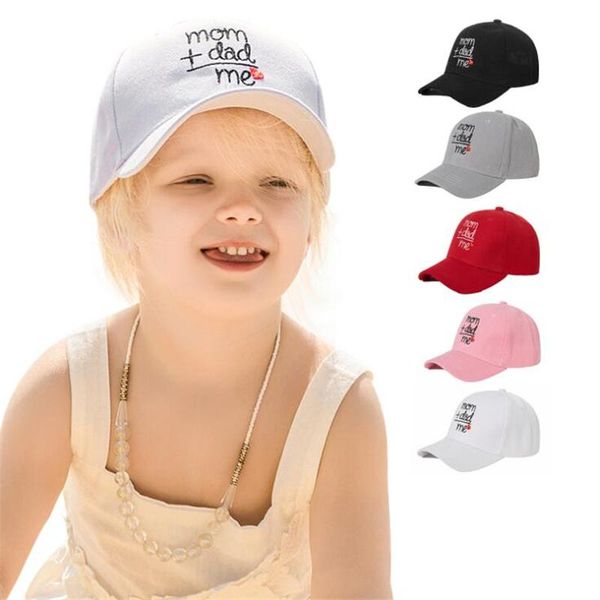 

baby boys girls hat embroidery letter print toddler baseball cap cotton adjustable visor sun kids caps summer spring & hats, Yellow