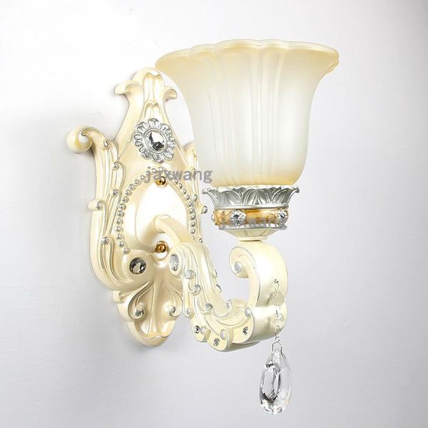 

nordic hanging crystal wall lamp modern bedroom bedside light retro white industrial home decor lighting fixtures lamps