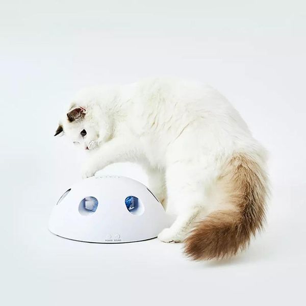 

cat toys petkit magic electronic hemisphere squeak feather toy scratching device exercise training entertaining