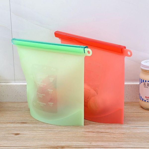 

hanging baskets silicone food seal storage bag