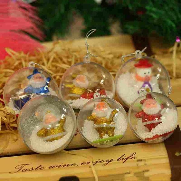 

factory outlet christmas decoration 2018 romantic design decorations ball transparent can open plastic christm pptj