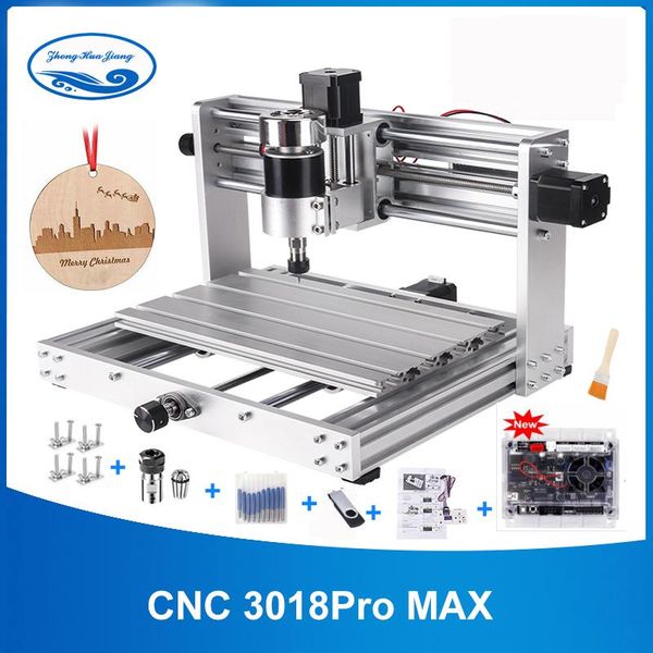

machining cnc 3018 pro max engraver with 200w spindle,15w big power laser engraving 3 axis pcb milling machine er11 diy wood router