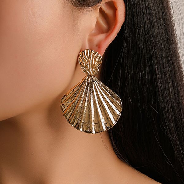 

fashionable new alloy shell earrings for women, Silver