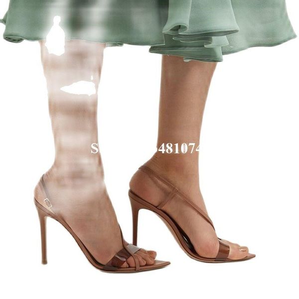

sandals high heel women 209 summer fashion sample buckle strap pointed toe thin solid test shoes, Black