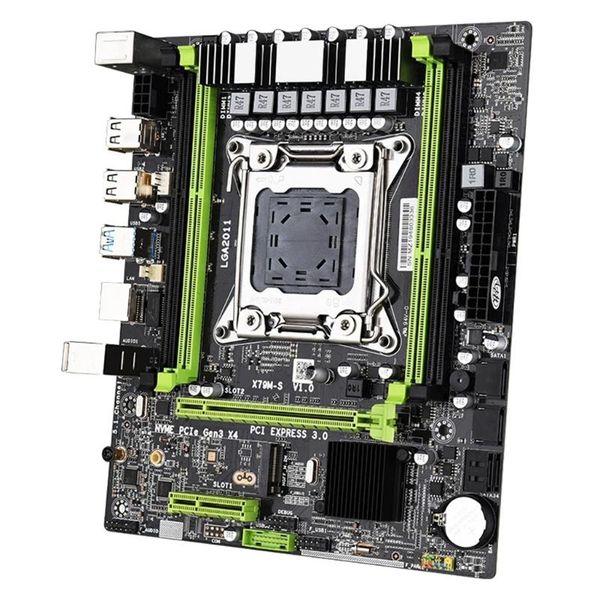 

motherboards x79 m-s2.0 motherboard lga2011 usb2.0 pci-e nvme m.2 ssd ddr3x4 slots support reg ecc memory and xeon e5 processor