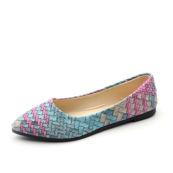 

Women Flats Shoes Slip On Pointed Toe Ladies Casual Shoes Comfort Soft Loafers Shoes For pregnant Woman Mixed Colors Flat, Orange