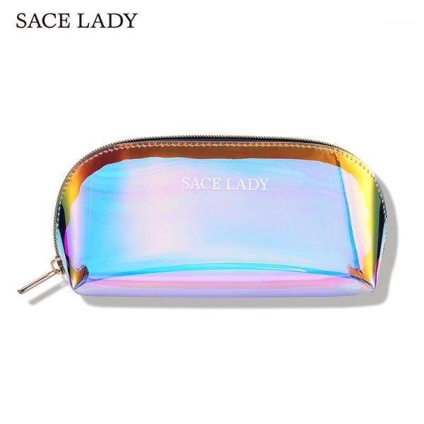 

lady transparent cosmetic bag fashion travel makeup zipper make up organizer pouch toiletry case pouch1
