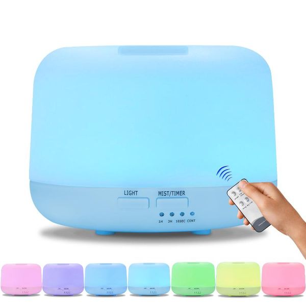 

essential oils diffusers remote control 300ml ultrasonic air aroma humidifier with 7 color light electric oil diffuser