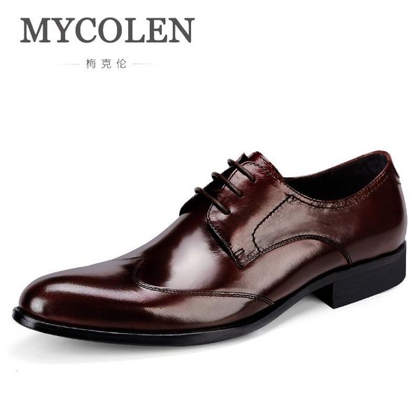 

dress shoes handmade mens formal genuine leather oxford for men man wedding zapatos hombre vestir, Black