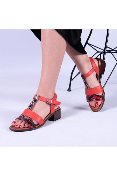 

sandals women's red leather vadstena, Black