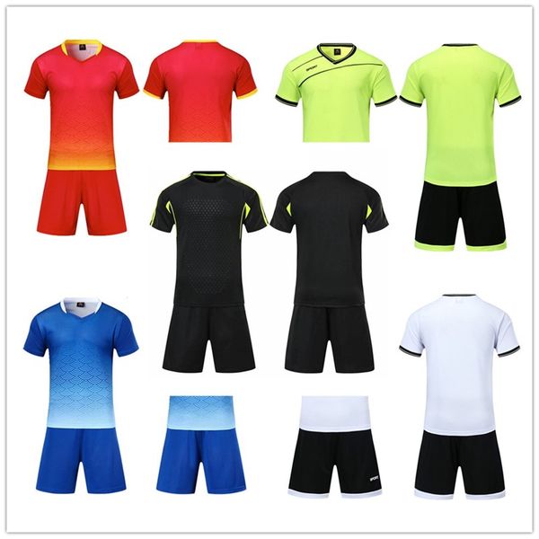 

2021 soccer jersey sets smooth royal blue football sweat absorbing and breathable children's training suit 001 487, Black