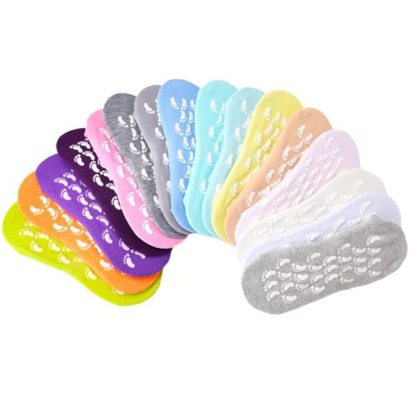 

sports socks ckahsbi sport women yoga anti slip gym cotton fitness dance ankle grip breathable elasticity colorful 1 pair, Black