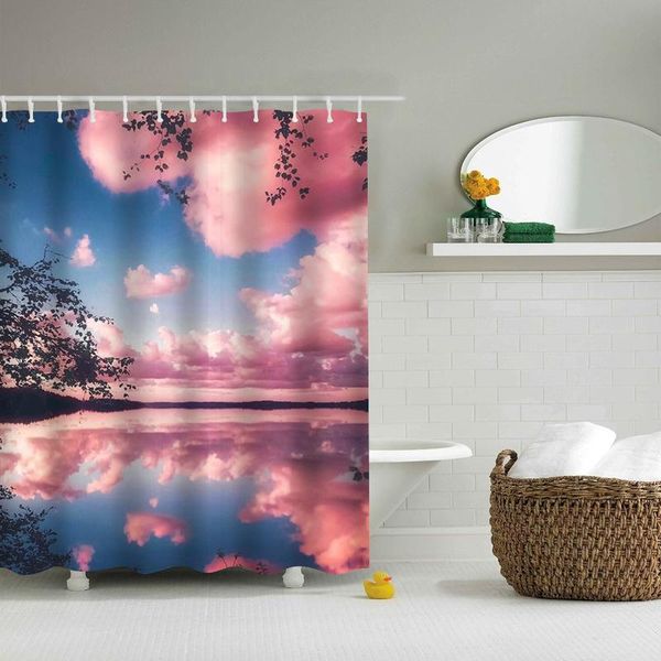 

shower curtains variety landscape 3d printing curtain polyester waterproof bathroom home decoration