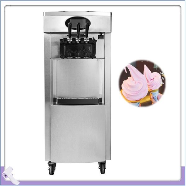 

ice cream machine with lcd panel one click cleaning vertical dessert making