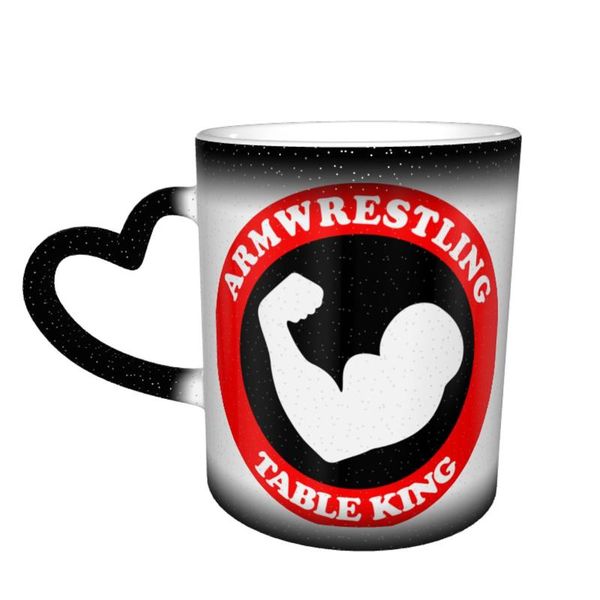 

mugs armwrestling mug color changing creative colored ceramic chocolate cups