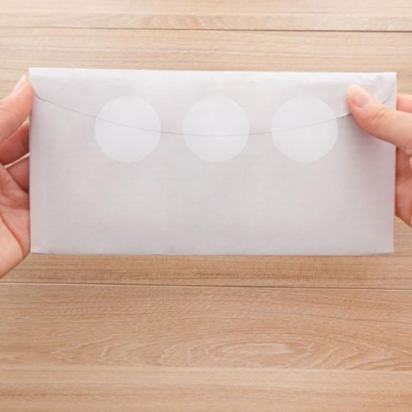 

window stickers 500pcs pvc label transparent package sealing round envelope tab sealers handmade crafts decoration gadgets