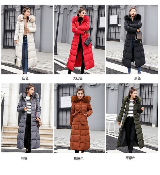 

gray oversized long parkas women winter hooded jacket plus size large coat winter thick warm elegant vintage windbreaker, Black