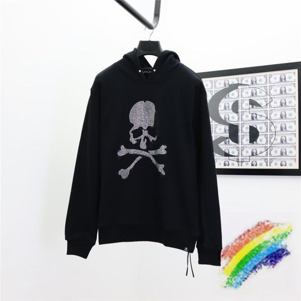 

men's hoodies & sweatshirts 2021fw mastermind diamond hoodie men woman 1:1 -quality hooded fashion heavy fabric mmj pullover, Black
