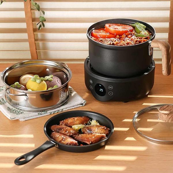 

electric skillets 220v cooker multi-function household intelligent split small pot mini dormitory 1.8l