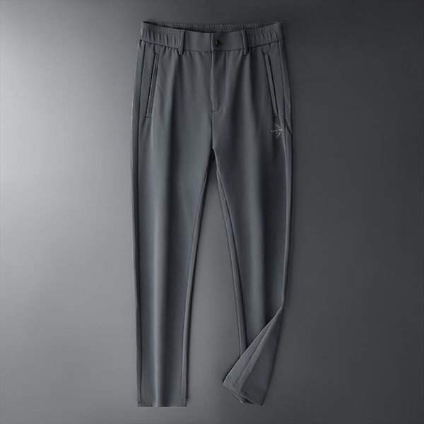 

brand solid color clothes women pant autumn casual loose soft thick anti wrinkle nylon trousers business pants, Black