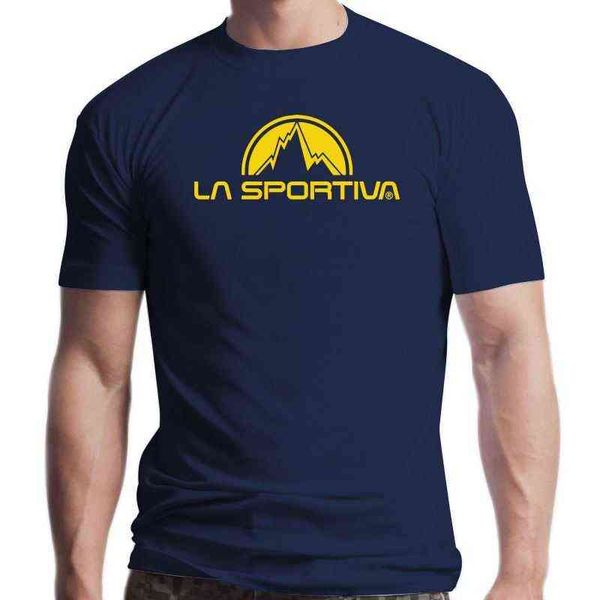 New La Sportiva Classic Pepense Моющийся Дышащий многоразовый хлопчатобумажный рот футболка для мужчин G1222