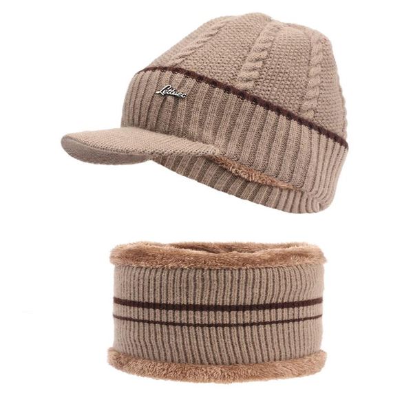 

cycling caps & masks 2021 outdoor sports suit men women peaked cap motorcycle ski riding climbing fishing scarf neck warm fleece baseball, Black