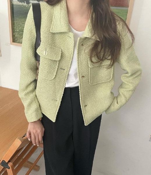 

women's suits & blazers women vintage notched collar solid color short slim blazer coat female one button outerwear chic crop, White;black