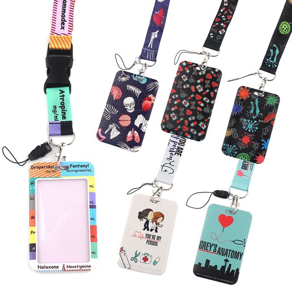 

key chain lt52 gray anatomy tv program, doctors and nurses, car accessories, id card cover, mobile phone key chain, badge support, gifts, Silver