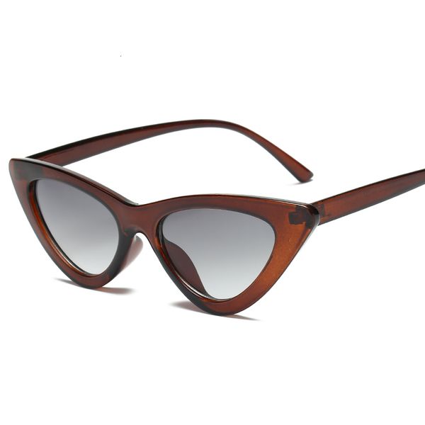 

mens sunglasses 2021 cat eye fashion sunglasses plastic women vintage small sun glasses mirror female uv400, White;black