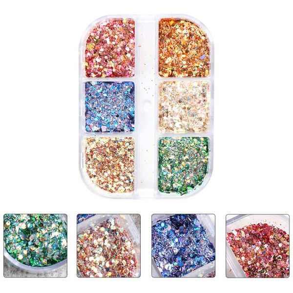 

nail glitter 1 box irregular shaped sequins manicure art stickers, Silver;gold