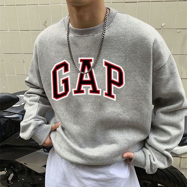 

factory luxury brand hoodie jacket coats spring autumn sweater men's fashion loose round neck couple br trend versatile plus, Black