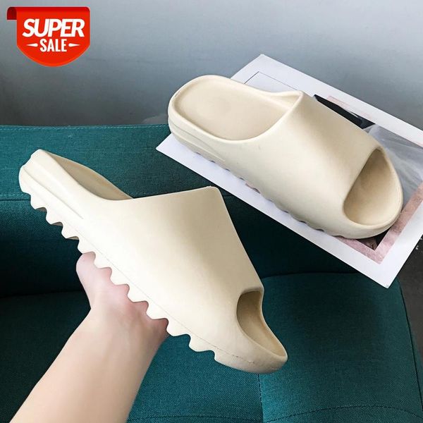 

weh slippers men fashion summer solid color women home room slippers shoes eva injection non-slip shoes beach slides for men #sn3e, Black