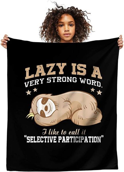 

blankets cute sloth blanket throw fleece for novelty sofa home sherpa