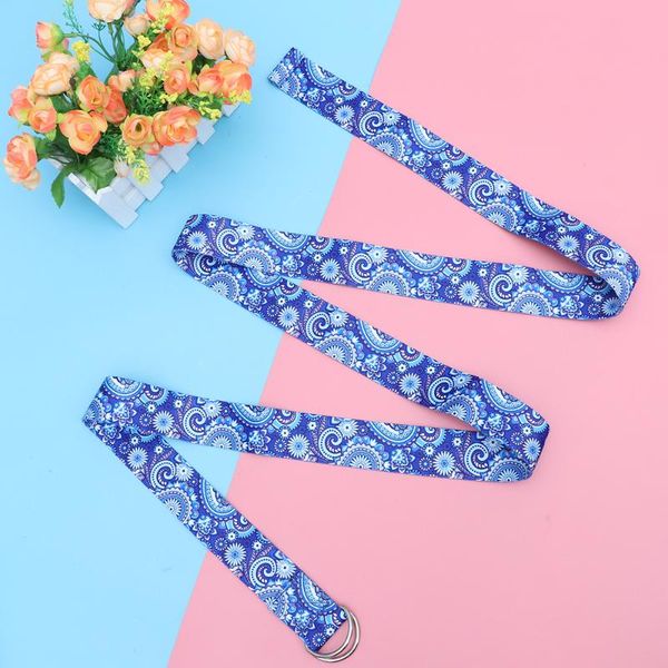 

yoga stretch belt multi functional fitness resistance band portable strap blue enchantress bands