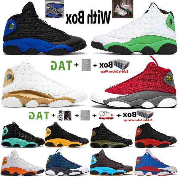 

2021 high jumpman 13 lucky green hyper royal reflection 13s mens basketball shoes dmp black cat red flint s sneakers sports trainers