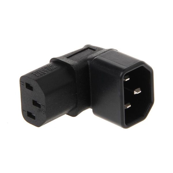 

smart power plugs iec 320 c14 male to c13 female 3-pin up angled ac plug converter adapter b85b