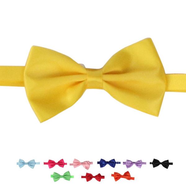 

dog apparel 50 pcs mix color handmade bow tie simple solid bows for 6031075 pet accessories wholesale