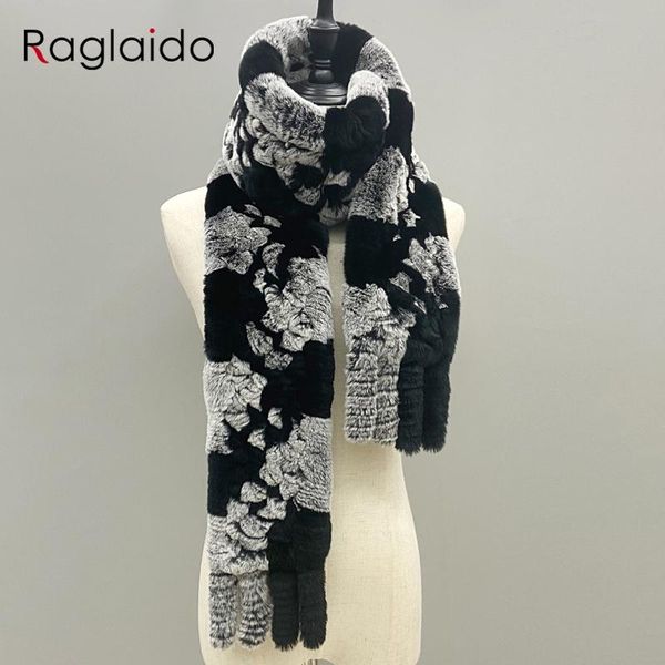

scarves natural fur scarf fluffy long shawl genuine rex hand knitted stylish women in winter shawls 180cmx13cm, Blue;gray