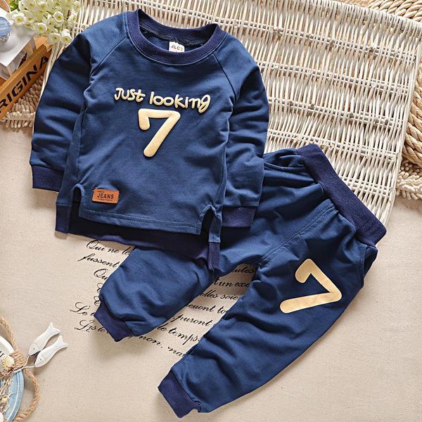 

clothing sets spring baby boys set casual sport letters tracksuit infant toddler girls clothes t shirt + pants 8sy0, White